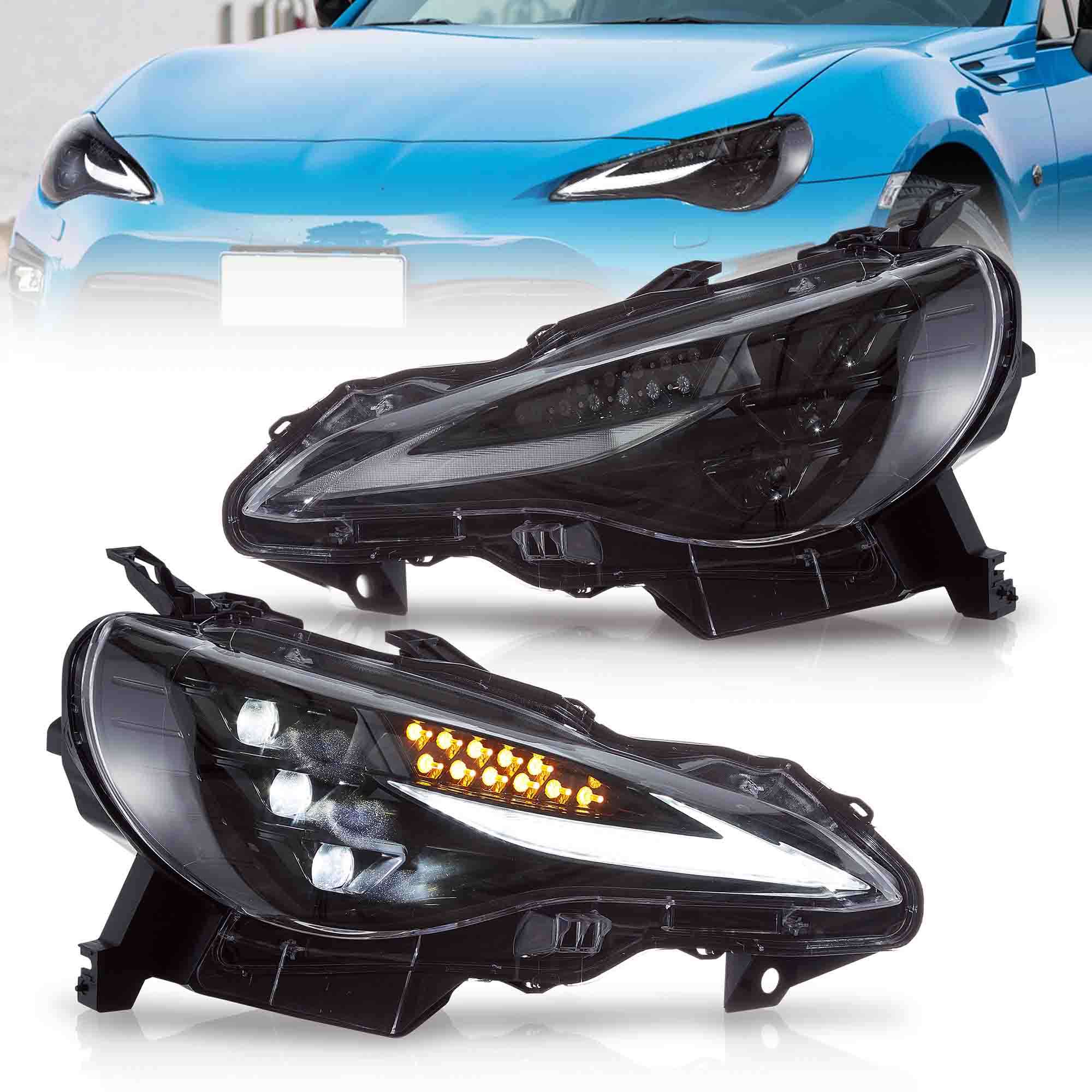 BH ULTRA LIGHT フル6800組 VLAND RGB LED Headlights, [LHD version] - Subaru BRZ / Scion FR-S